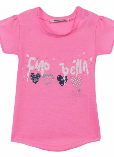 Детская футболка 3Pommes для малыша futbolka-3f10012_pink | Футболки, лонгсливы, кенгурушки для младенцев