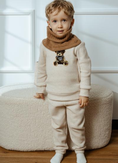 Снуд для мальчика ALINE merino Пепельный Jamiks для мальчика ALINE merino Golf R.0 popiel | Головные уборы и аксессуары для мальчиков