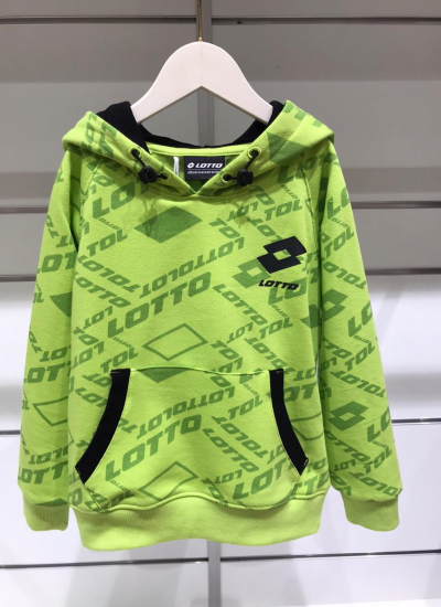 Худи салатовый Geometrik shade Lotto для мальчика LTBFW108 | Футболки, лонгсливы, кенгурушки для мальчиков