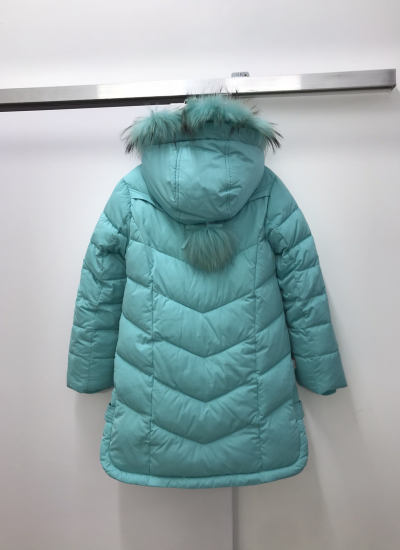 Пальто зимнее с натуральной опушкой R&M Kids для девочки A21492-293 | Верхняя одежда для девочек